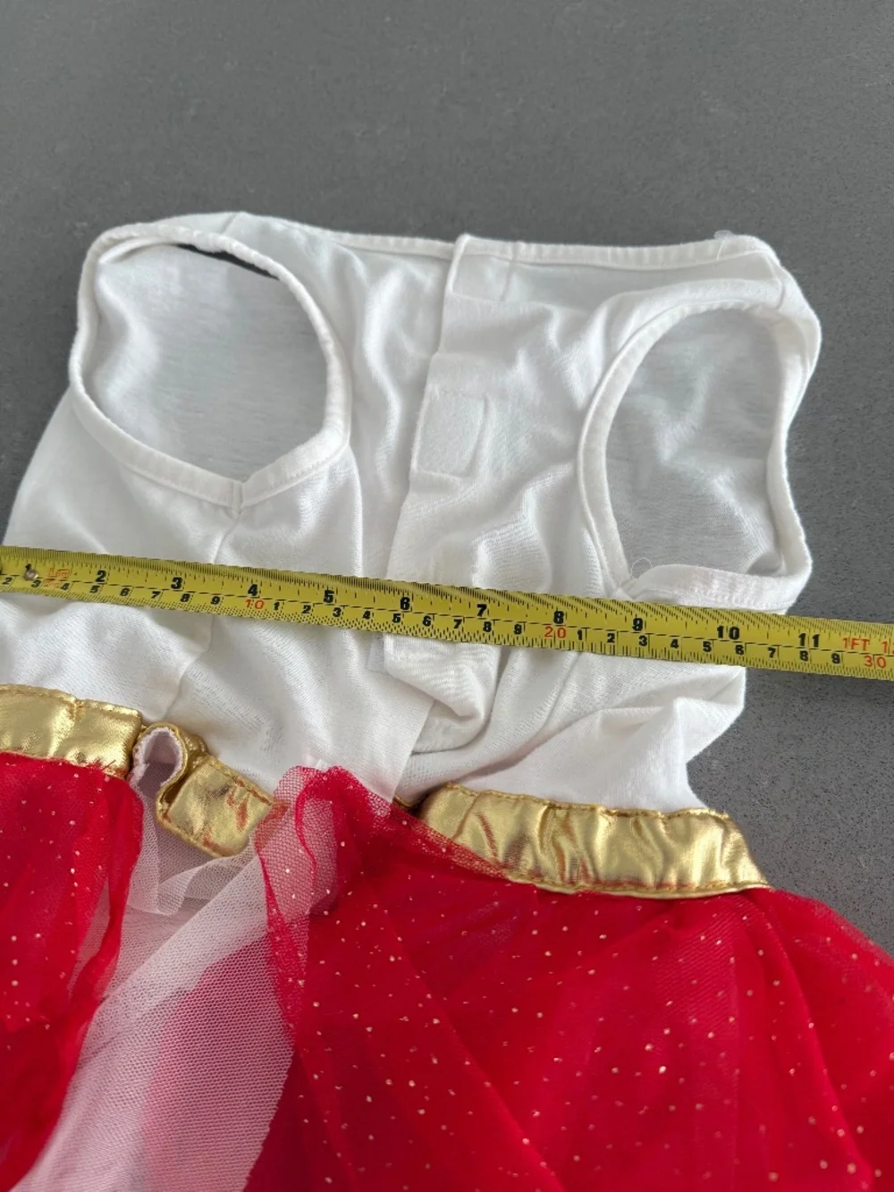 Santa Baby Dog XL Dress Christmas Size Small Red Gold Bow Merry Makings